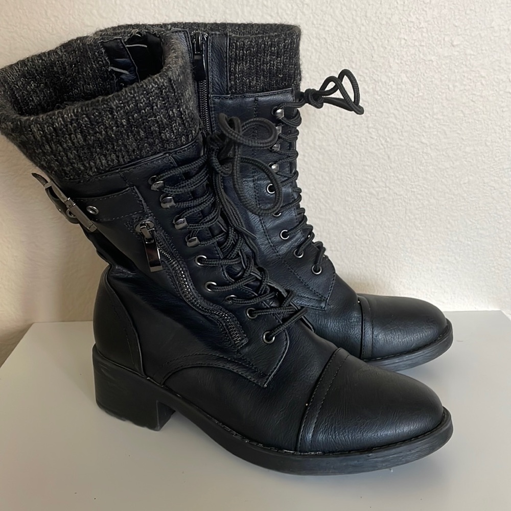 Black boots